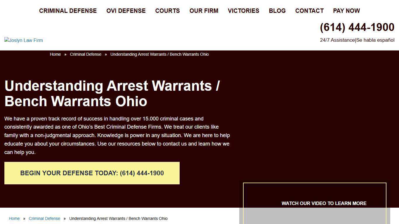 What is a Bench Warrant in Ohio? | Arrest Warrant Lawyer in Ohio
